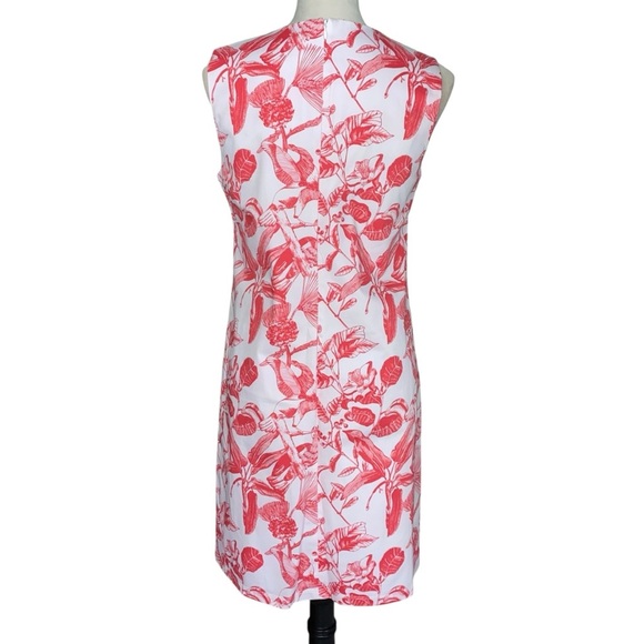 Chic Red Floral Mini Dress - Picture 2 of 9